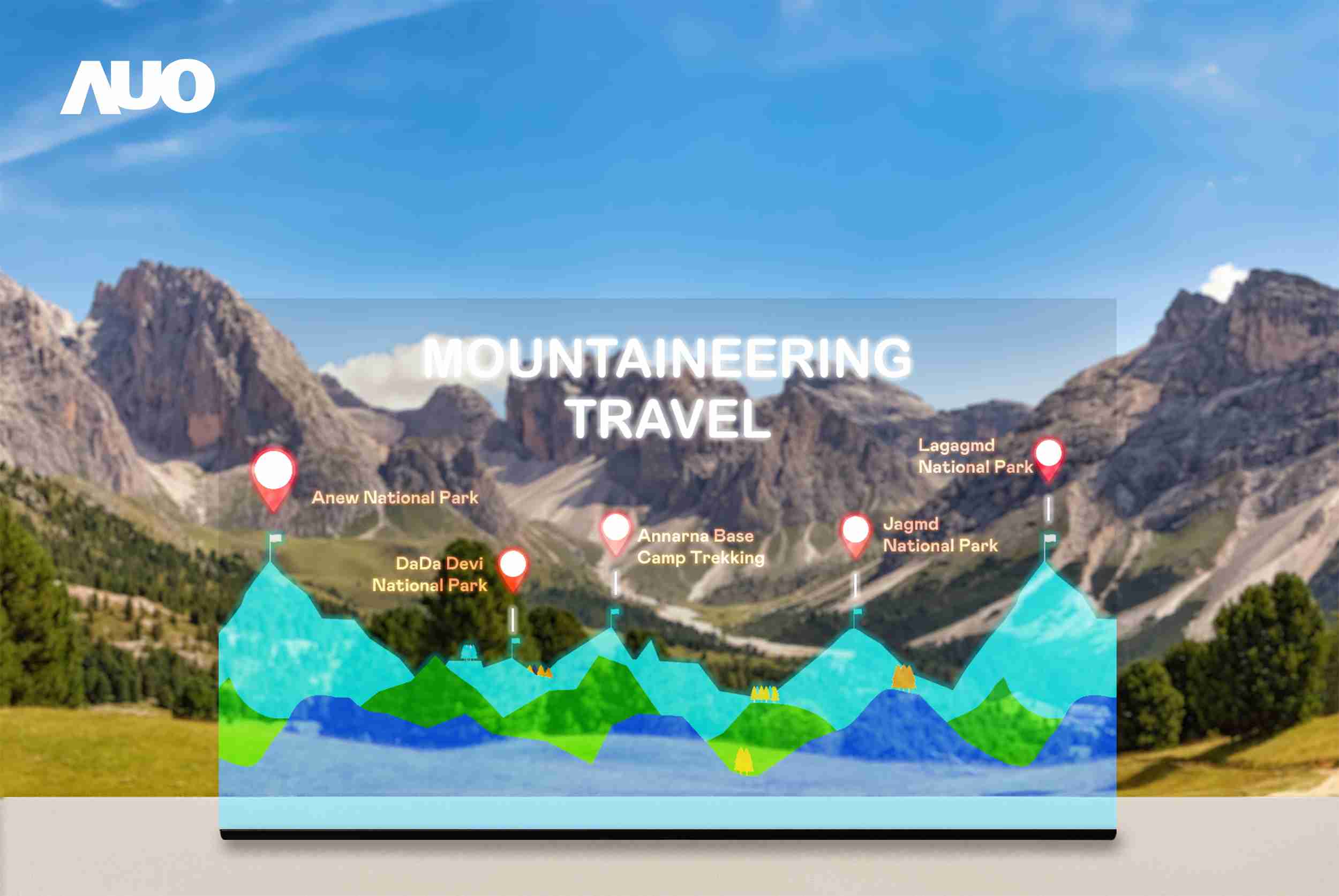 尊龙集团展示全球单片尺寸最大(*)42吋透明Micro LED显示器拼接而成的〝64吋透明Micro LED显示器〞，，，，具备高透明度、、、、1,000 nits高亮度、、、广色域、、采用三边无边框的无缝拼接等多重特色，，呈现超高清、、、、细腻画质而不遮挡后方视觉，，满足层峰需求，，，可广泛运用于零售、、、艺术展览或商业空间等场域